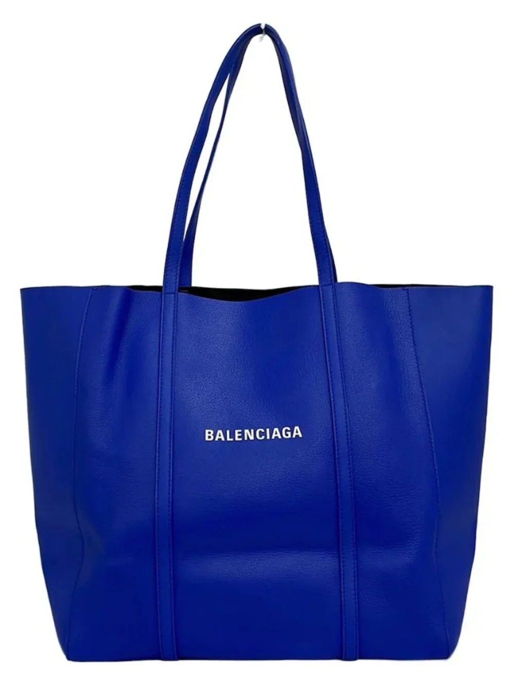 BALENCIAGA Everyday Small Tote Bag 551812 Blue Leather Tote Bag